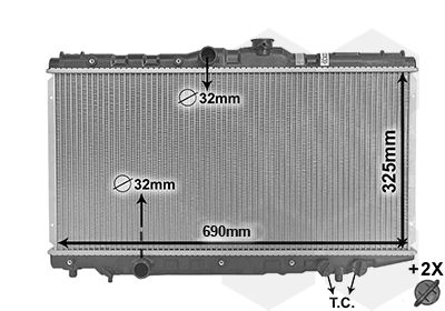 VAN WEZEL radiatorius, variklio aušinimas 53002117
